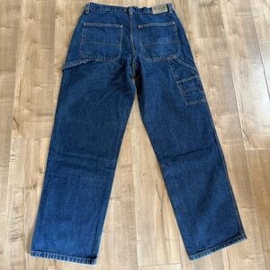 DKNY Jeans Carpenter Jeans Denim 34 x 34 Dark Wash Blue Large Pockets Y2K 90s